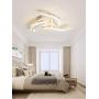 SUSUO LED Ceiling Light''Swimming Fish'' Funny Design Flush Mount Decorative Ceiling Light Fixture for Living Dining Room Bedroom Hallway 57W Cold White 6000K