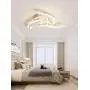 SUSUO LED Ceiling Light''Swimming Fish'' Funny Design Flush Mount Decorative Ceiling Light Fixture for Living Dining Room Bedroom Hallway 57W Cold White 6000K