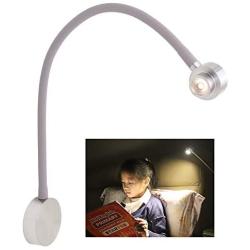 acegoo Bedside LED Reading Light Dimmable Bedroom Wall Lamp, Flexible Gooseneck Book Light with USB Charger & Rotary Lampshade, LED Head Touch Control, Wall or Headboard Surface Mount