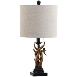 JONATHAN Y JYL1031A Gaston 20.5'' Resin Mini LED Table Lamp, Brown Traditional, Cottage, Rustic for Bedroom, Living Room, Office