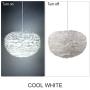Newrays Nordic Modern Feather Pendant Light Fixture Creative Personality Art Lamps for Bedroom Kitchen Restaurant Living Room (Large)