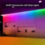 Dreamcolor Led Strip Lights, Charkee 32.8ft Rainbow Color Changing Led Strip, Multicolor Flexible Rope Light, Light Strip Remote for Bedroom, Home, Living Room