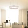 ELINKUME LED Pendant Light, Acrylic Metal Chandelier Ceiling Light, Modern Hanging LED Dining Light for Dining Room Living Room Bedroom