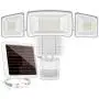 Solar Lights Outdoor, AmeriTop Super Bright LED Solar Motion Sensor Lights with Wide Angle Illumination; 1600LM 6000K, 3 Adjustable Heads, IP65 Waterproof Outdoor Security Lighting (White) Solar Lights Outdoor, AmeriTop Super Bright LED Solar Motion Sensor Lights with Wide Angle Illumination; 1600LM 6000K, 3 Adjustable Heads, IP65 Waterproof Outdoor Security Lighting (White)