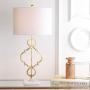 JONATHAN Y JYL3026A July 31'' Metal LED Table Lamp Modern,Contemporary,Glam for Bedroom, Living Room, Office, College Dorm, Coffee Table, Bookcase, GoldLeaf