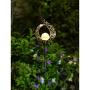 Homeimpro Outdoor Solar Lights Garden Crackle Glass Globe Stake Lights,Waterproof LED Lights for Garden,Lawn,Patio or Courtyard