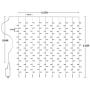 Warm White Window Curtain Lights, 8 Mode LED Fariy String Lights for Party Garden Room Wall Decorations