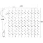 Warm White Window Curtain Lights, 8 Mode LED Fariy String Lights for Party Garden Room Wall Decorations