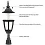 FUDESY Outdoor Post Light Pole Lantern Lighting Fixture with E26 Socket 3000K LED Edison Filament Bulb Included (Corded-Electric), Anti Corrosion Plastic Materials, Black, FDS2543B1