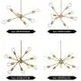 8 Lights Modern Sputnik Chandelier Lighting with Adjustable Arms Mid Century Pendant Light Vintage Industrial Farmhouse Ceiling Light Fixture Brushed Brass by BONLICHT 8 Lights Modern Sputnik Chandelier Lighting with Adjustable Arms Mid Century Pendant Light Vintage Industrial Farmhouse Ceiling Light Fixture Brushed Brass by BONLICHT