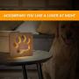 ABZON LED Bedside Lamp Wooden Night Light for Bedroom Creative Table Lamp , Gifts for Pets Lover, USB-Powered.