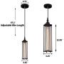 CMNNQ 3 Pack Retro Ceiling Pendant Light, Metal Industrial Hanging Lights Lamp, Classic Kitchen Table Dining Room Lighting Fixture 3PCS Without Bulbs (Black)