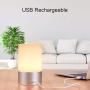 Slicoo Touch Sensor Table Lamp Color Changing RGB Bedside Lamp,Night Light for Bedrooms, Living Rooms and Office,Indoor and Outdoor use