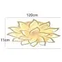 18 Heads LED Ceiling Light, Modern Dimmable Acrylic Chandelier Lamp Lotus Shape Pendant Light Fixture Home Decor for Living Room Dining Room Bedroom