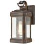 HUANXIN LIGHTING 1-Light Outdoor Indoor Wall Sconce, Matte Black, Clear Glass (Hazelnut Bronze)