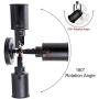 NOTOC Adjustable Retro Black Wall Lamp,Plug in Wall Sconces Lamp, Swing Arm Wall Lamp with On/Off Switch Wall Mounted Wall Sconce Lamp for Bedroom Living Room Loft Bar Cafe,Pack of 2