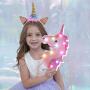 3D Rainbow Unicorn Light Color Changing Unicorn Sign Night Light Holiday Birthday Party Supply, Kids Room Home Decor –Toys for Girls