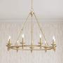 Hartley Warm Antique Brass Large Wagon Wheel Chandelier 35'' Wide Modern Farmhouse 9-Light Fixture for Dining Room House Foyer Kitchen Island Entryway Bedroom Living Room - Franklin Iron Works Hartley Warm Antique Brass Large Wagon Wheel Chandelier 35'' Wide Modern Farmhouse 9-Light Fixture for Dining Room House Foyer Kitchen Island Entryway Bedroom Living Room - Franklin Iron Works