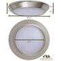 Hamilton Hills New Round Flush Mount Thin Ceiling Light |  LED Disc Shaped Thinnest Round Dimmable Lighting Fixture | Direct Wire Lights No Drywall Work Required 4000K Cool Light 5.5'' Brushed Nickel