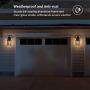 DEWENWILS Dusk to Dawn Outdoor Lighting, Exterior Wall Sconce with Photocell Sensor, E26 Socket, Anti-Rust & Waterproof, Black Wall Light Fixture for Porch, Garage, Doorway