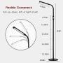 LED Floor Lamp for Living Room Bedroom Office with Remote Control and Timer, 5 Brightness Level 5 Color, 1800lm Dimmable Standing Light , Albrillo 2-in-1 LED Reading Lamp, Black