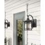 Eapudun Outdoor Wall Mount Light | Modern Exterior Porch Lantern Light Fixture, Matte Black Die-cast Aluminum Finish with Clear Glass, WLA1300-MBK