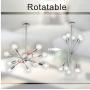 BONLICHT Sputnik Chandelier Chrome 10 Lights Pendant Lighting Modern Sputnik Light Vintage Ceiling Light Fixture UL Listed