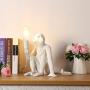 Bedside Lamp Nightstand Lamps Modern Monkey Table Lamp Creative Resin Sitting Monkey Bedside Lamp Living Room Desk Lights Industrial LOFT Animal Restaurant Lighting Lamps for Bedrooms (Color : Gold)