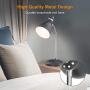 LEPOWER Metal Desk Lamp, Eye-Caring Table Lamp, Study Lamps with Flexible Goose Neck for Bedroom and Office ( Sandy Black)