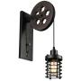 BAYCHEER Vintage Personality Lift Pulley Design Wall Light Industrial Creative 1 Light Indoor Wall Sconce Lighting for Restaurant, Hallway,Living Room, Dining Room BAYCHEER Vintage Personality Lift Pulley Design Wall Light Industrial Creative 1 Light Indoor Wall Sconce Lighting for Restaurant, Hallway,Living Room, Dining Room