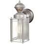 Heath Zenith HZ-4135-SV 150 Degree Motion Sensing Decoractive Security Light with DualBrite Technology, Silver