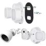 Wasserstein 2-in-1 Floodlight Compatible with Nest Cam IQ Outdoor - Ideal Solution to Mount, and Complement Your Nest Cam IQ Outdoor (White) (Nest Cam IQ Outdoor NOT Included)