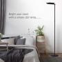 O’Bright Dimmable LED Floor Lamp, 360° Rotatable Head, All Range Dimming, 3-in-1 Minimalist Stand Lamp/Reading Light/Wall Light, Floor Lamps for Living Room, Bedrooms, Dorm and Office, Black