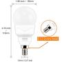 E12 LED Light Bulbs (40w Equivalent) 5W, Color Changing RGB, A15 Small Base Candelabra Round Light Bulb, Candle Base, 2700K Warm White 12 Colors 2 Modes Timing with Remote Control (4 Pack)