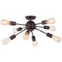 Sputnik Ceiling Light, CHICLUX 8-Light Chandelier Oil Rubbed Bronze Finish Modern Flush Mount Industrial Pendant Lighting Lamp Fixture for Kitchen Dining Room Living Room