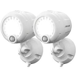 Mr. Beams MB360XT Wireless Battery-Operated Outdoor Motion-Sensor-Activated 200 Lumen LED Spotlight, White, 2-Pack