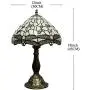 Tiffany Lamp Cream Stained Glass Crystal Bead Dragonfly Table Light W12H18 Inch S139 WERFACTORY Lamps Parent Friend Lover Living Room Bedroom Coffee Bar Study Office Desk Bedside Antique Craft Gifts