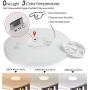 TALOYA Flush Mount 12 Inch Ceiling Light (Milk White Shell), 20W Surface Mount LED Light Fixture for Bedroom Kitchen,3 Color Temperatures in One（3000k/4000k/6500k),0.94 Inch Thickness Round