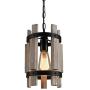 Real Wood Chandelier Rustic White Chandeliers Round Farmhouse Chandelier 1 Light Small Chandelier