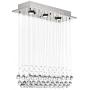 Munsinn Chandelier Modern K9 Crystal Raindrop Chandelier Lighting Flush Mount LED Ceiling Light Fixture Pendant Lamp for Dining Room Bathroom Bedroom Livingroom