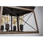 Saint Mossi Antique Bronze Oaky Painted Metal Island Lighting Stardust Distressed Finish Network Shade 4 Lights, Kitchen Island Chandeleir Lighting Rustic Vintage Farmhouse Industrial Country Style