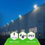 ASD 30W LED Flood Light Outdoor with Arm - 5000K Daylight 3035lm ETL & DLC - Super Bright Outdoor Light -  Bronze Slim LED Flood Light Fixture - Landscape Yard Lighting