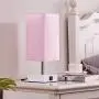 Touch Control Table Lamp with 2 USB Charging Ports, 3 Way Touch Lamps Beside Desk, Nightstand Lamp for Bedrooms Living Room, Pink Shade with White Base, LED Bulb Included(Pink)