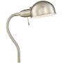 Ridley Modern Gooseneck Floor Lamp Tall Satin Nickel Adjustable Arm for Living Room Reading Bedroom Office - 360 Lighting
