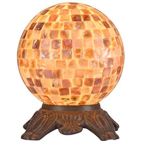 Tiffany Desk Lamp, Artzone Handcrafted Tiffany Lamps for Bedrooms, Tiffany Styled Table Lamps, Tiffany Table Lamps for Bedroom, Stained Glass Desk Lamp, Tiffany Table Lamps - Natural Shell
