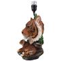 Ebros Wildlife Orange Bengal Tiger Desktop Table Lamp Statue with Tan Fabric Shade As Home Decor of Tigers Jungle Giant Cats Exotic Animals Lighting Accessory