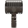 Westgate Lighting Outdoor LED Flood Light Fixture Slip Fitter Mount - Shoebox Street Area Parking Pole Security Floodlights - 120-277V - IP65 (100 Watt 5000K Cool White Dark Bronze)