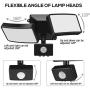 JUOYOU 20W Led Motion Sensor Flood Lights Outdoor, PIR Induction Lamp, Intelligent Light, Bright White, 6500K, IP65, 200W Bulb Equivalent, Super Bright Waterproof Security Floodlight