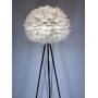 Feather Tripod Floor Lamp – Feather Floor lamp with White Feather, Modern Light for Bedrooms/Living Room/Dining Room/Kitchen