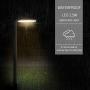 MOON BAY L03547-NA x 2 Landscape Path Light, Low Volt 2.5W White LED, Waterproof for Outdoor Die Cast Aluminum Body and Frost Shade with Plastic Spike, (2pack, Matt Black
